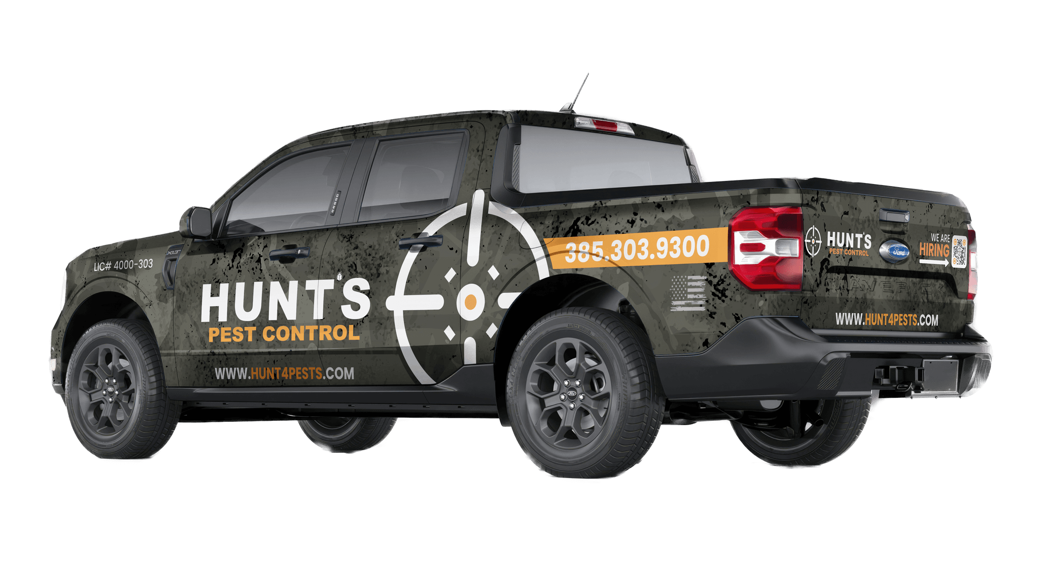 Hunt's Pest Control Truck